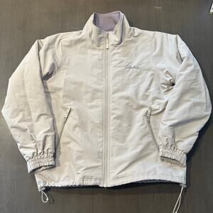 Cabela's Women’s Long Sleeve Full Zip Nylon Shell Fleece Lined Jacket Tan Large